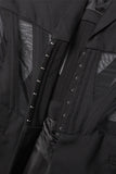 Corsé negro chal solapa mujer blazer