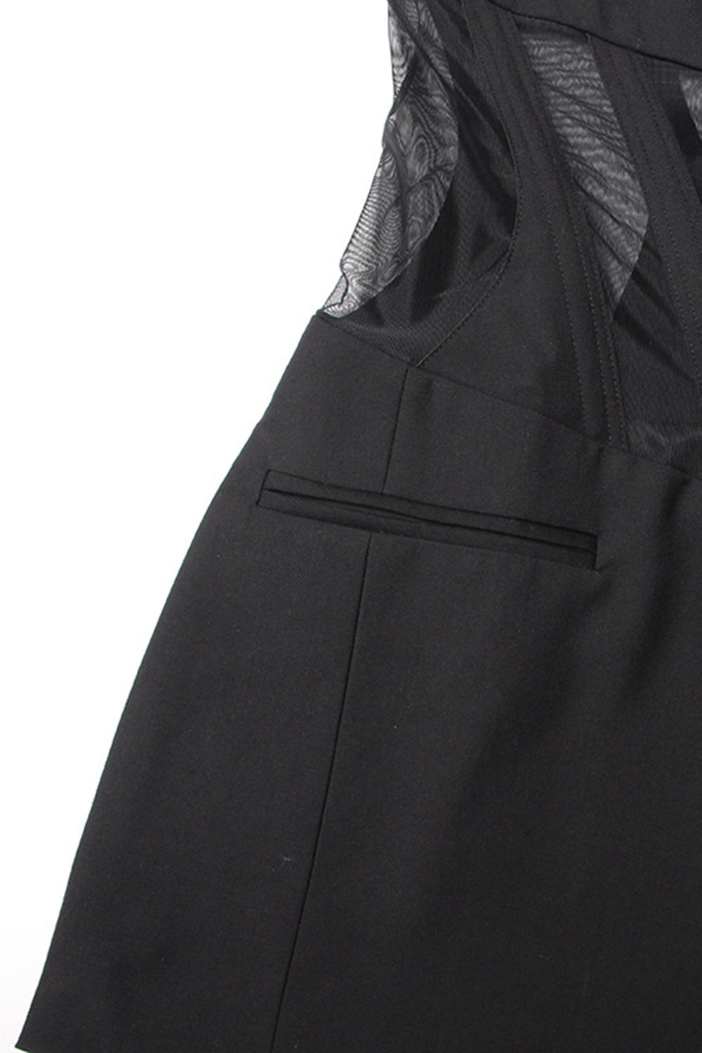 Corsé negro chal solapa mujer blazer