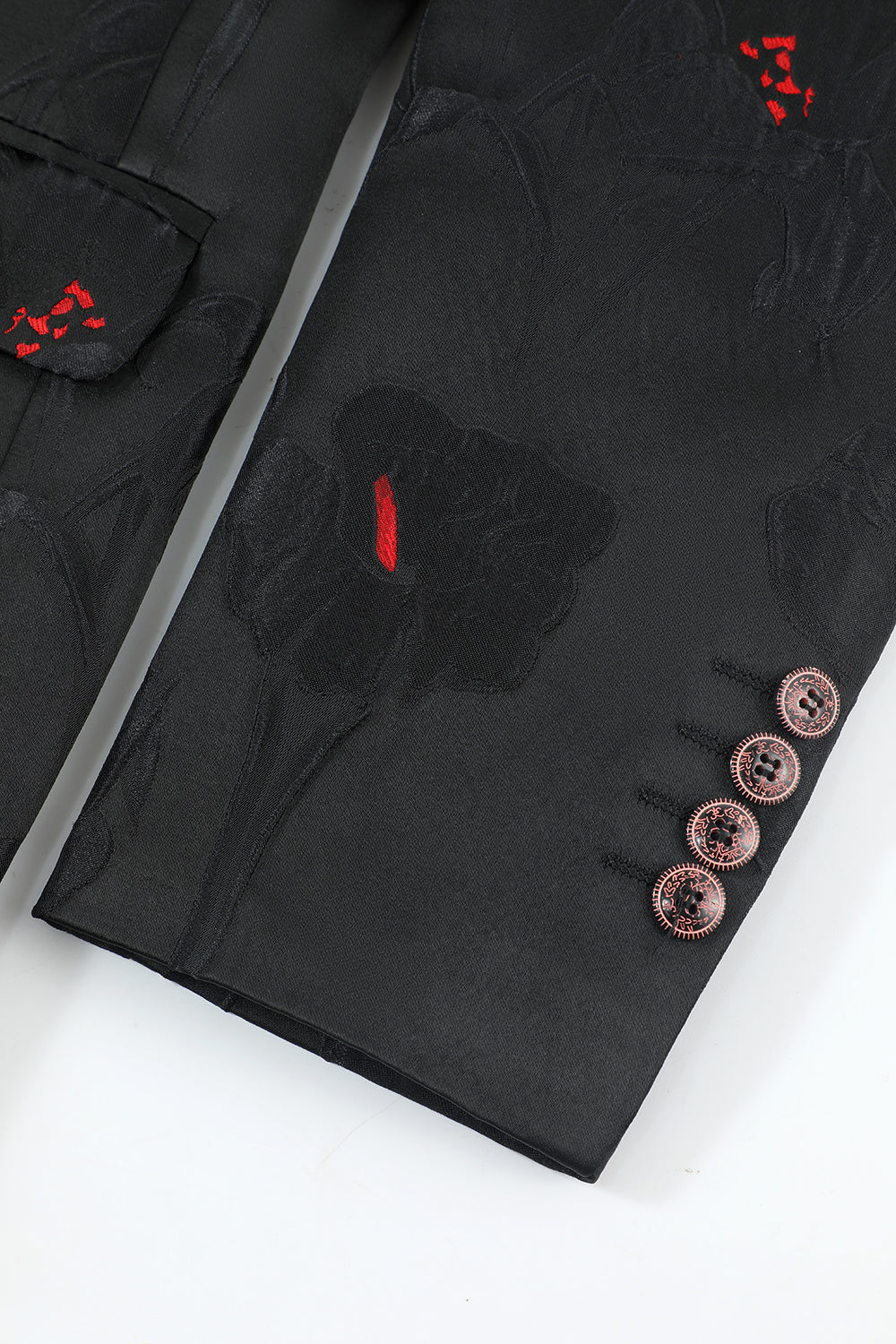 Blazer con muescas negro solapa