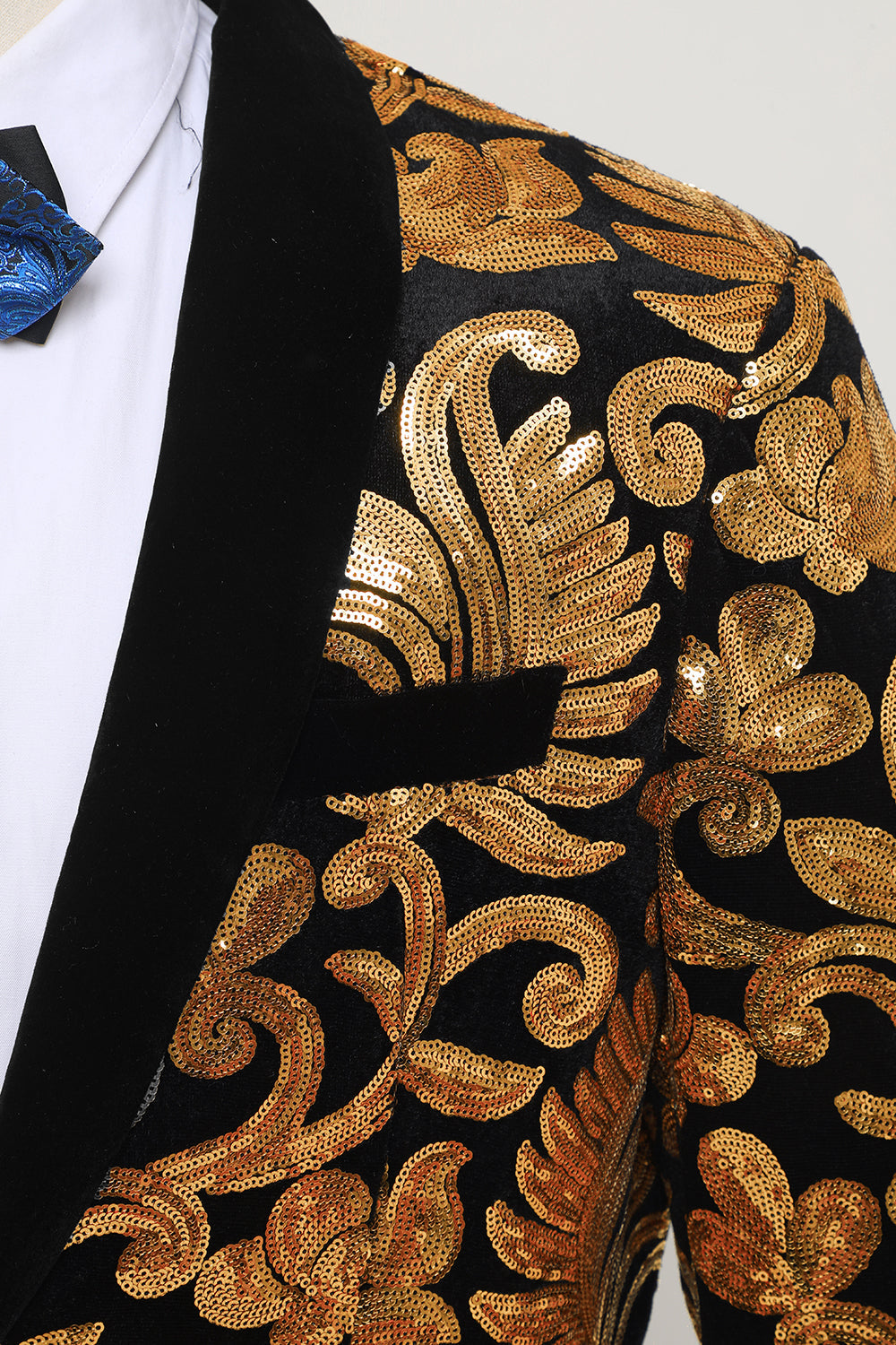 Blazer Un Bottón Dorado Chaqueta para hombres