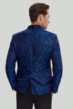 Royal Azul Chal Solapa 2 Piezas Delgado Propio Traje de Hombre