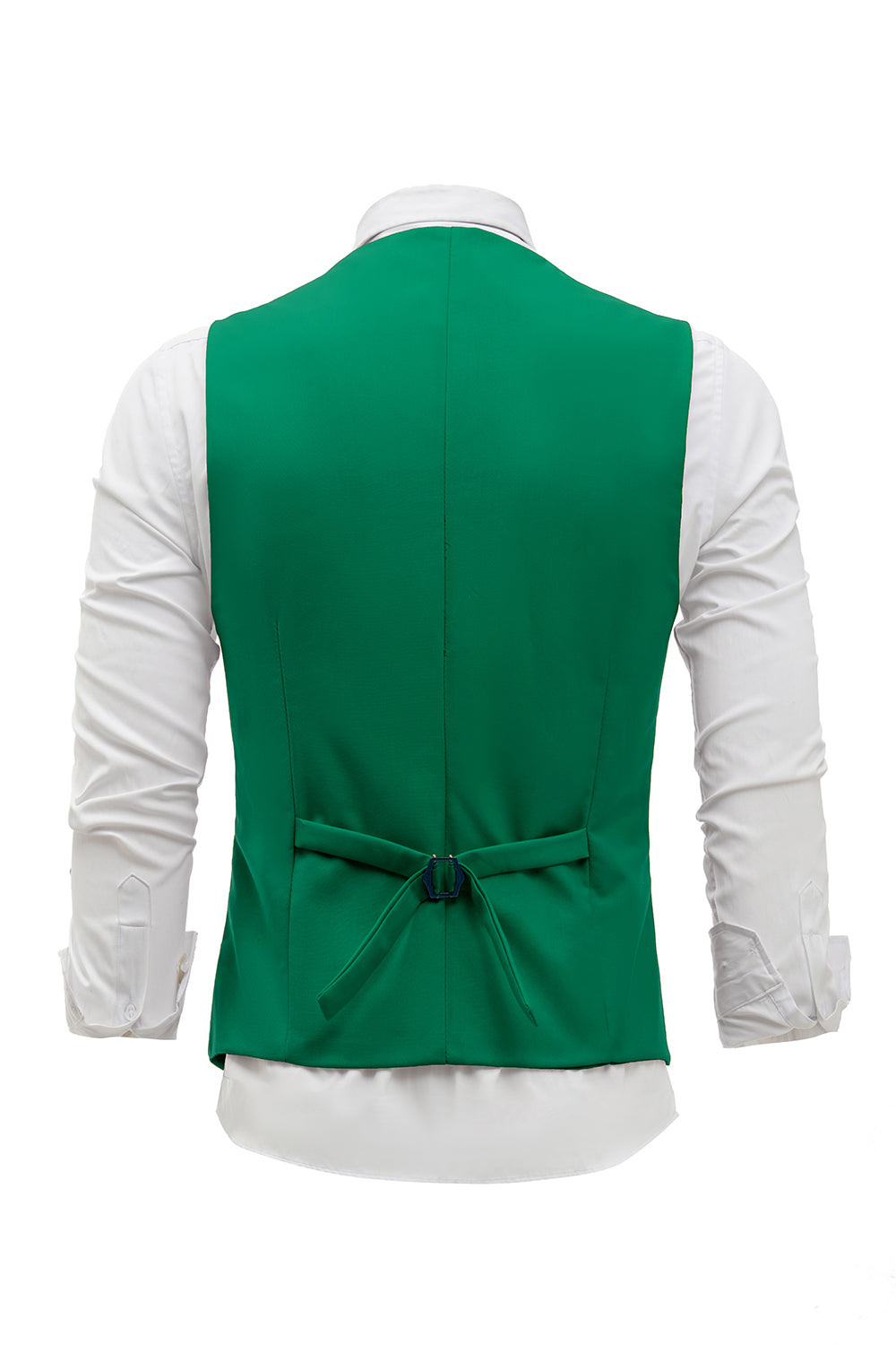 Chaleco verde de traje para hombre