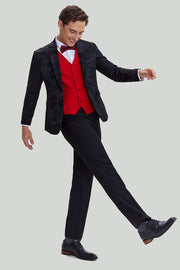 Negro Blazer Un Botón