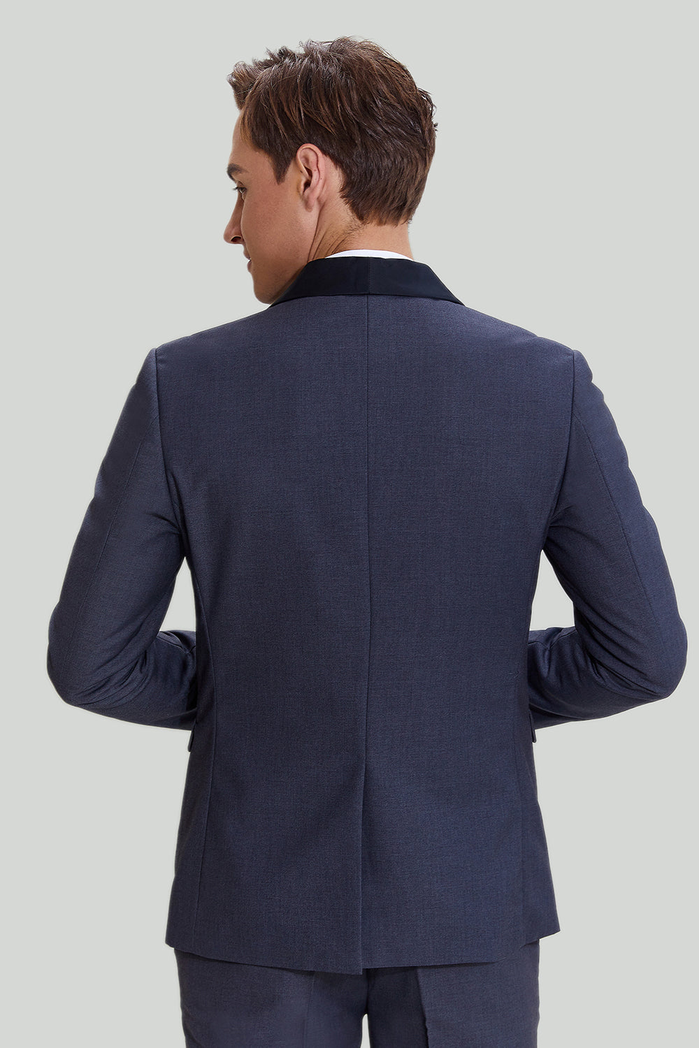 Esmoquin Gris 3 Piezas Un botón