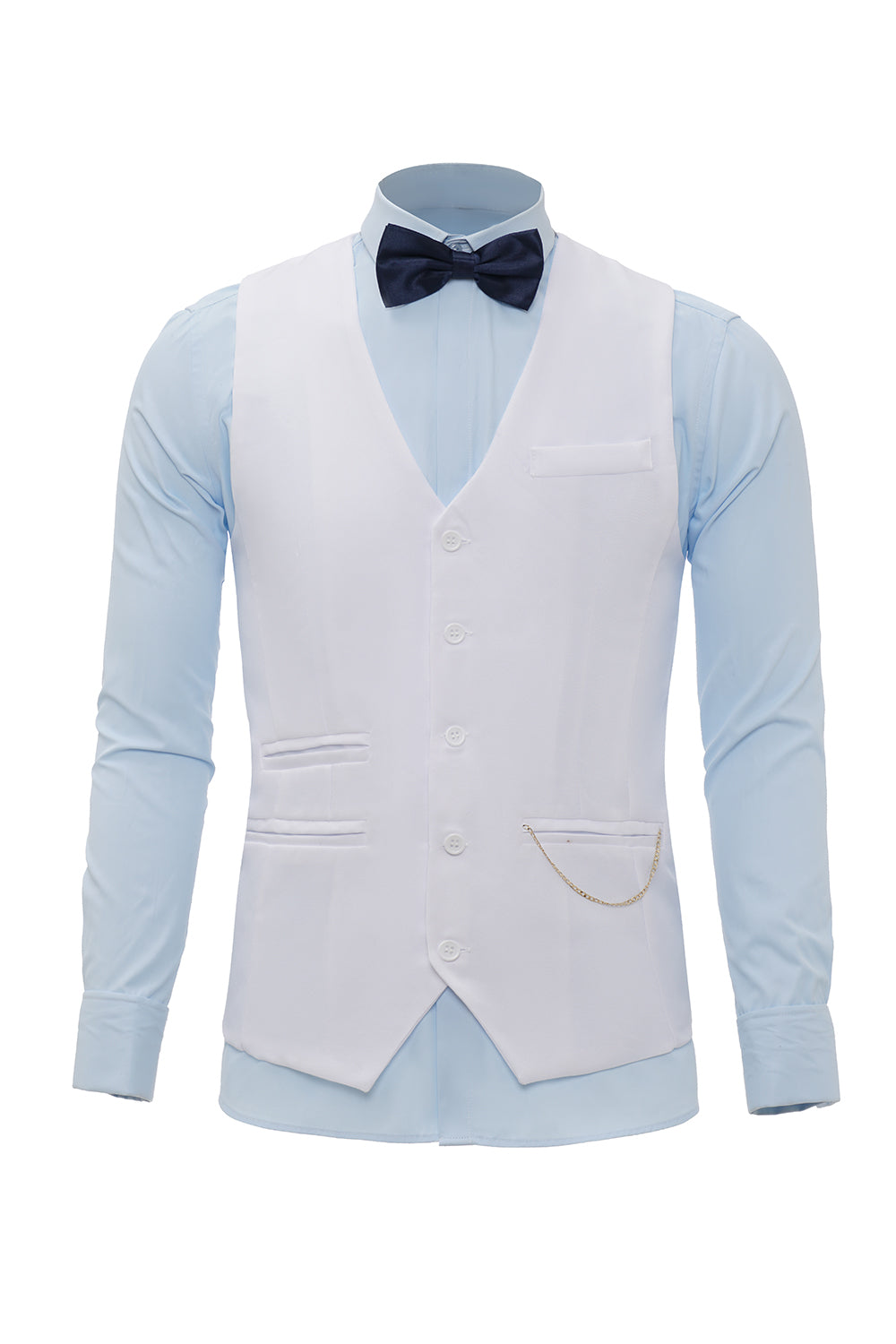 Chaleco para hombre burdeos un solo pecho