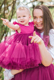Tul Fucsia Vestidos de Pajecitas