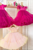 Tul Fucsia Vestidos de Pajecitas