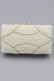 Clutch de fiesta Ivory Beaded Pearls