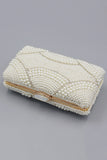 Clutch de fiesta Ivory Beaded Pearls
