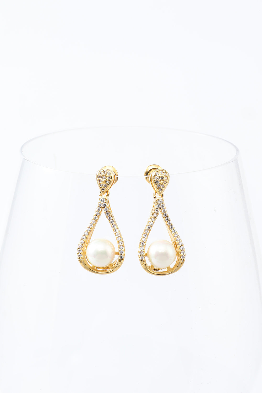 Pendientes Pearl Water Drop