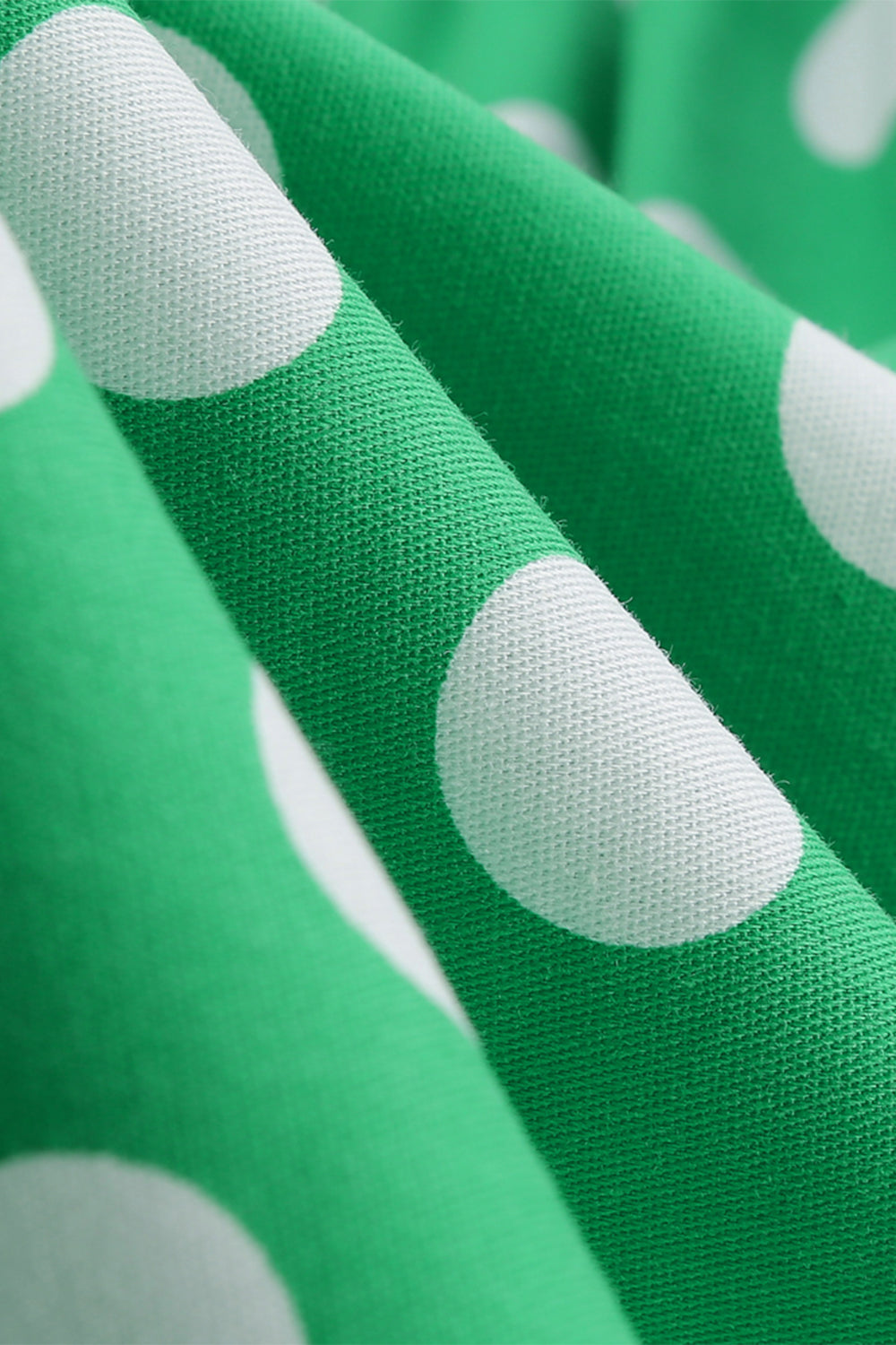 Vestido Pin Up de Lunares Verdes de la década de 1950