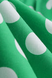 Vestido Pin Up de Lunares Verdes de la década de 1950