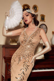 Lentejuelas 1920s Vestido Largo