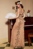 Lentejuelas 1920s Vestido Largo