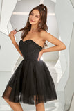 Vestido de regreso a casa black Sweetheart