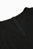 Vestido Negro Vintage de 1950 Con Bordado