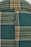 Verde V Cuello Vestido Vintage A Cuadros