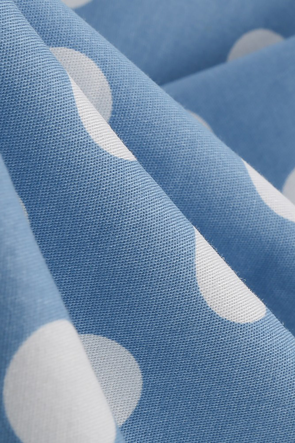 Lunares Azul Vestido de 1950 Halter