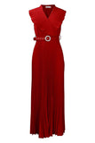 Talla Grande Púrpura Vestido Boda Invitada