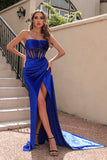 Vestido de Fiesta Negro Sin Tirantes