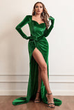 Vestido de Fiesta Terciopelo Mangas Largas