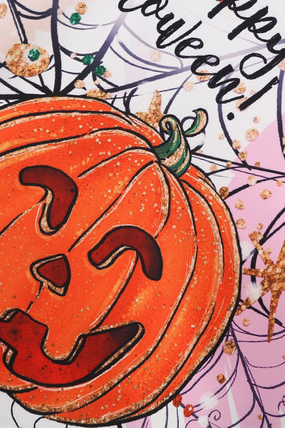 Halloween Calabaza estampada naranja vestido vintage