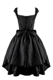 Vestido Vintage Negro de Halloween con Encaje