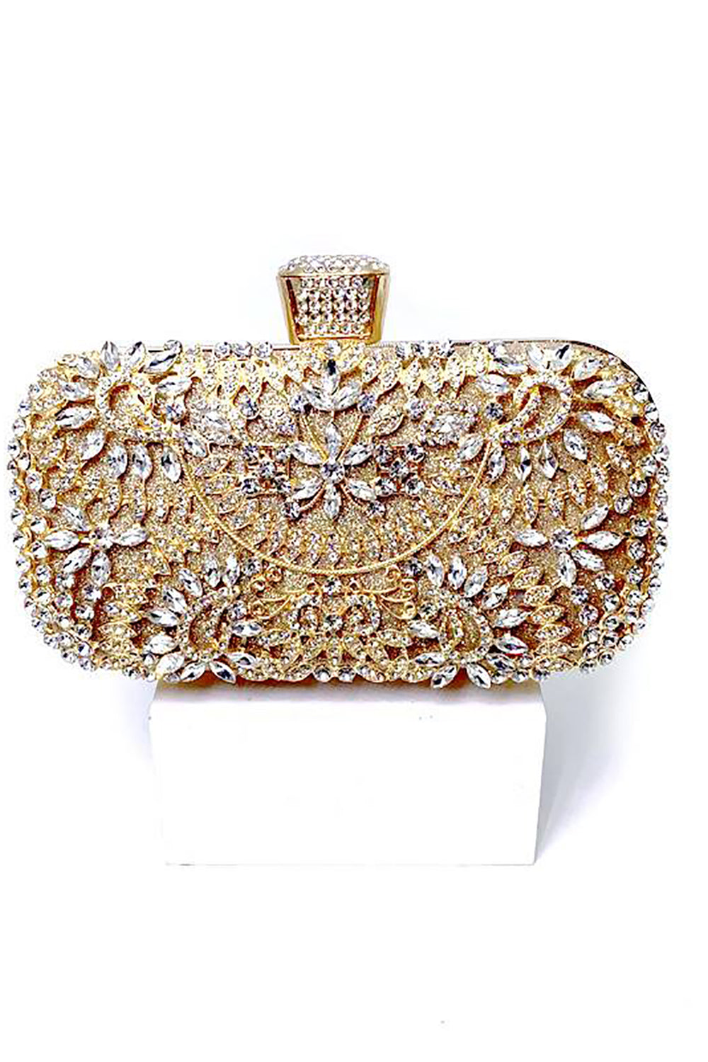 Bolso de mano Sparkly Rhinestone Black Evening Party