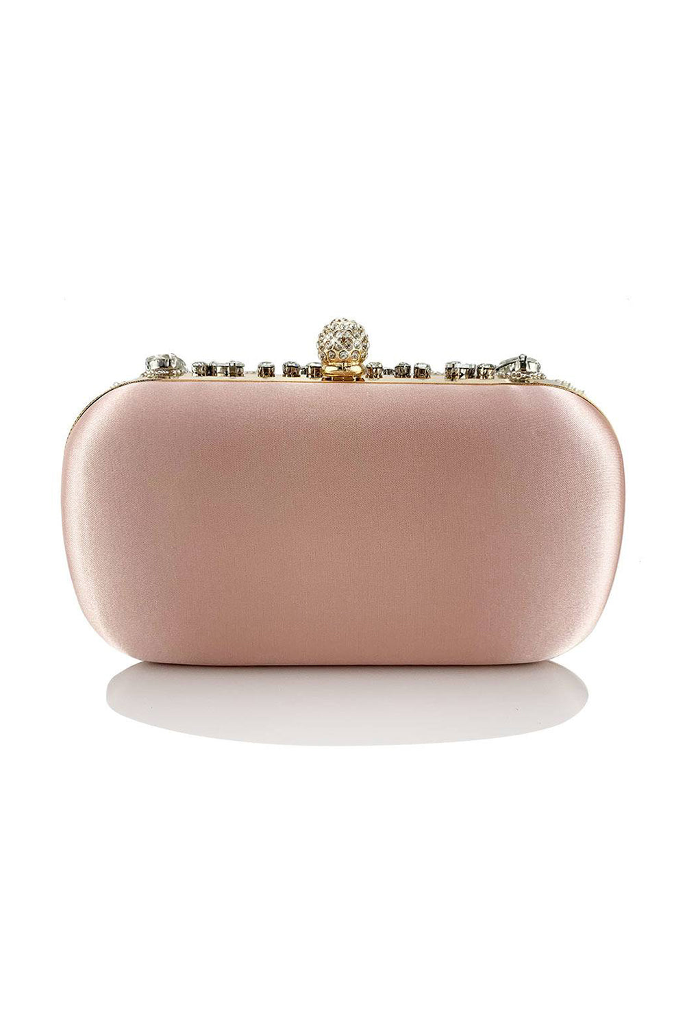 Bolso de mano de fiesta negro brillante con diamantes de imitación