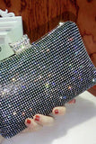 Bolso de noche negro Spakly Rhinestone