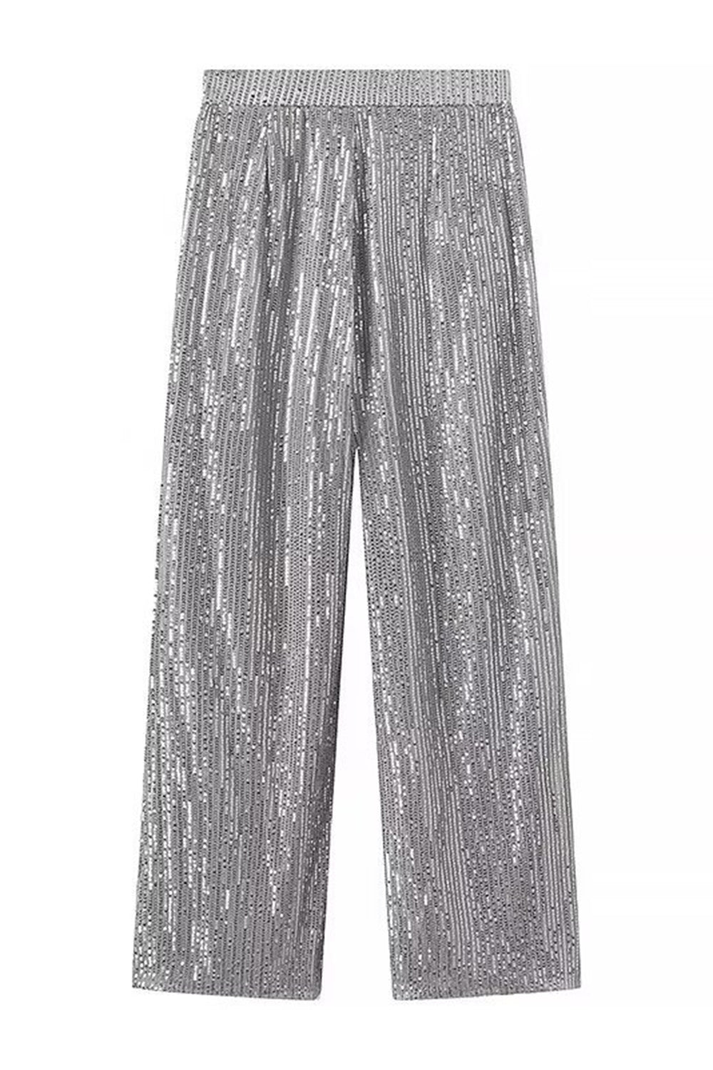 Trajes de mujer de lentejuelas brillantes negras de 2 piezas