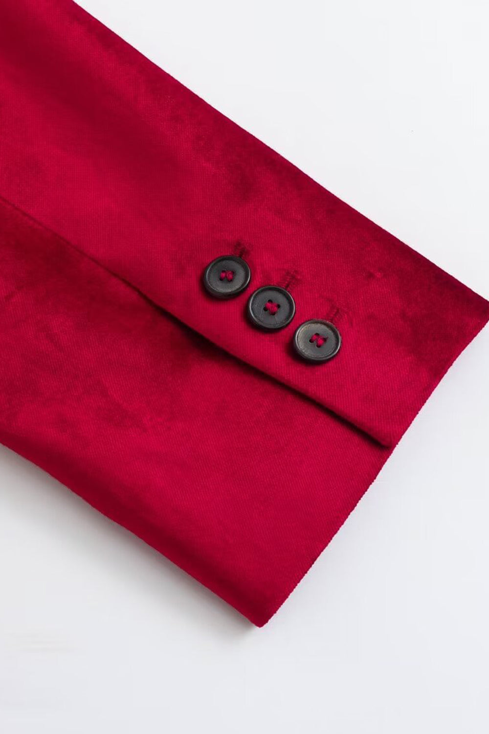 Blazer de mujer de manga larga burdeos con un botón