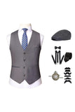 Chaleco negro para hombre con conjunto de accesorios