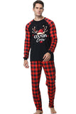 Imprimir Pijama de Navidad Familiar con Cuadros Rojos