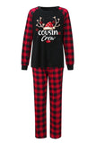 Imprimir Pijama de Navidad Familiar con Cuadros Rojos