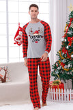 Imprimir Pijama de Navidad Familiar con Cuadros Rojos