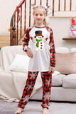 Conjuntos de pijamas familiares con estampado rojo navideño