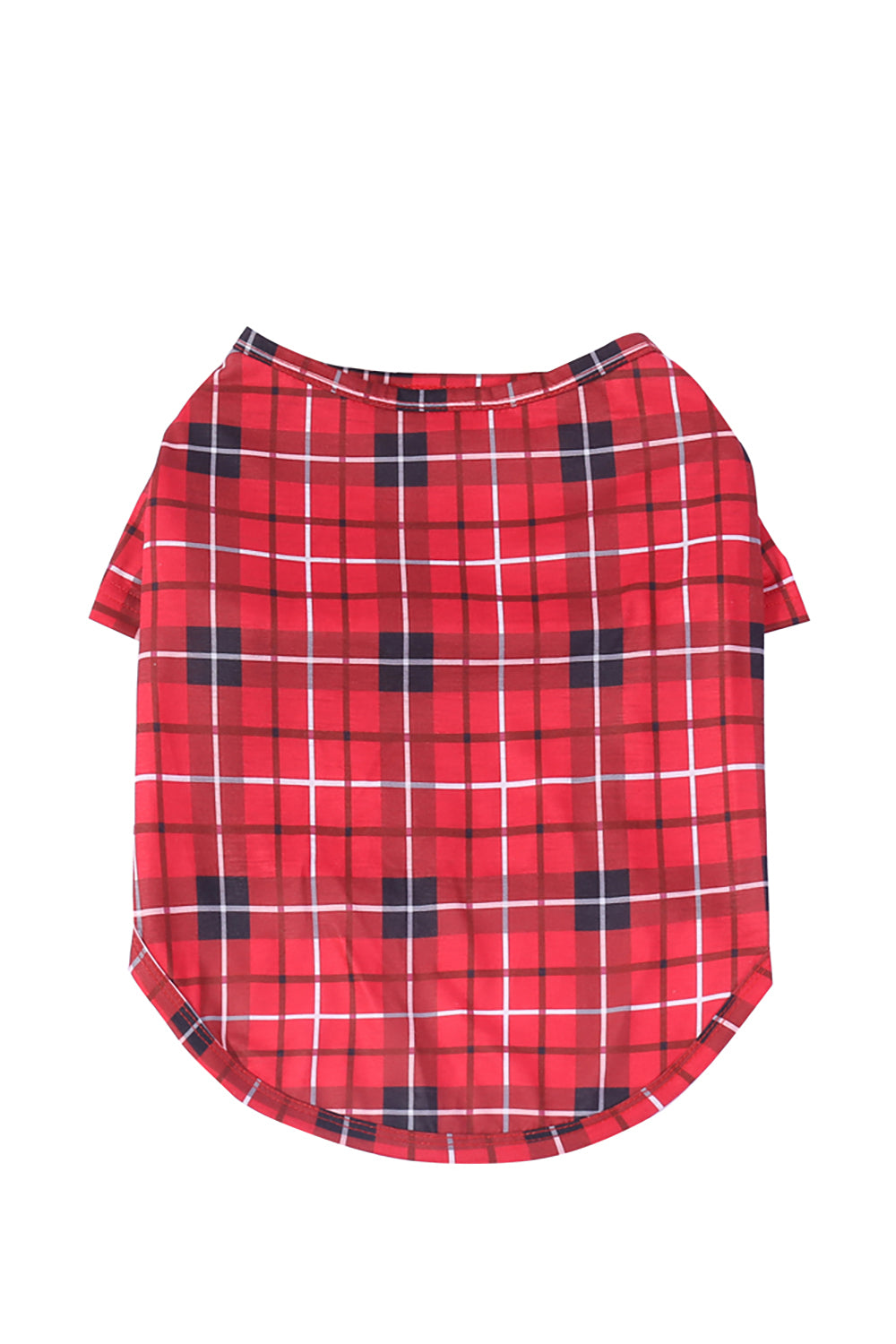 Pijama navideño familiar a cuadros rojos