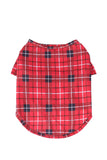 Pijama navideño familiar a cuadros rojos