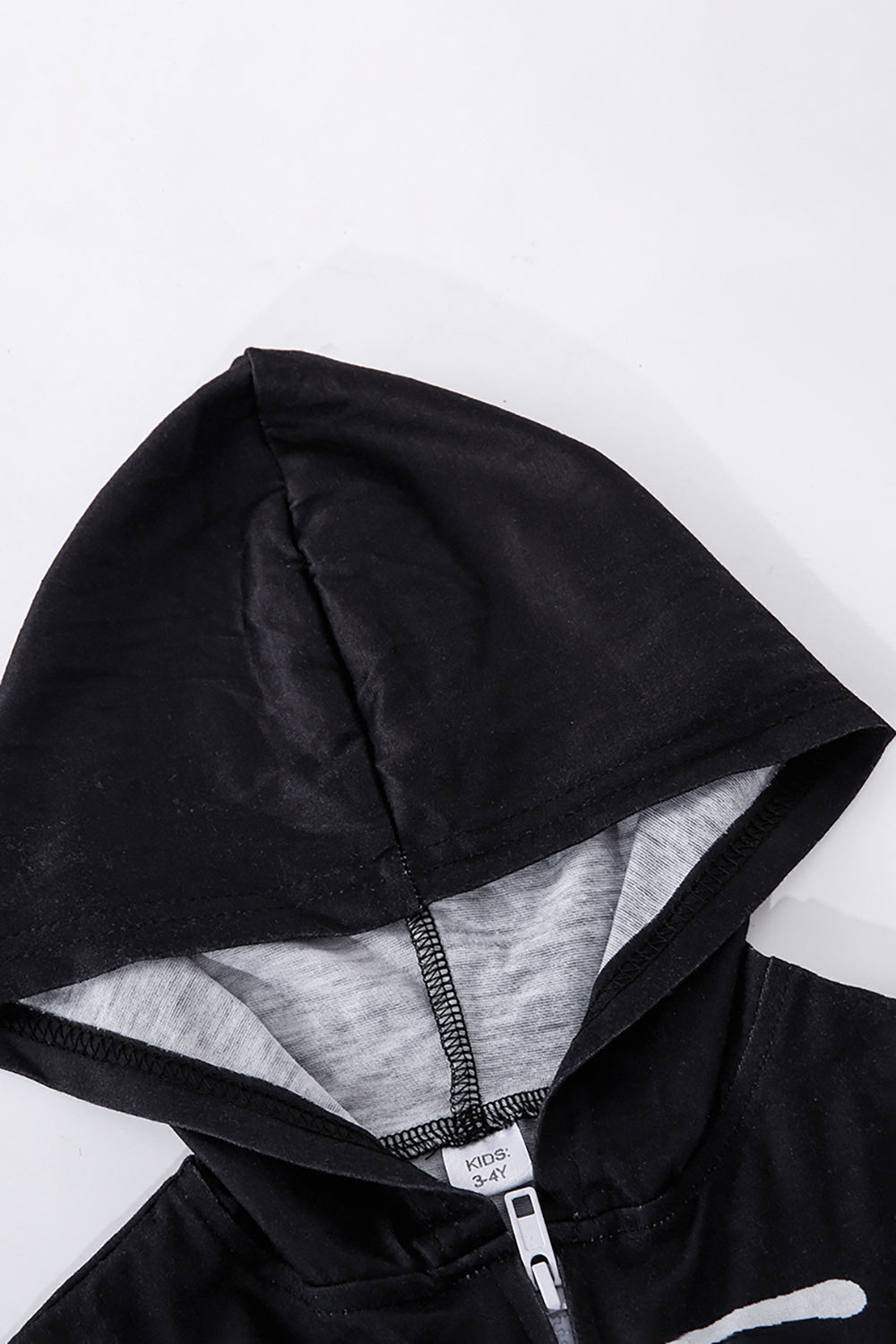 Family Cozy Skeleton Black Print Sudadera con capucha con cremallera