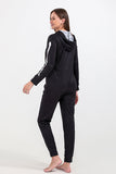 Family Cozy Skeleton Black Print Sudadera con capucha con cremallera