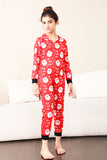 Pijama Estampado Claus Rojo Rojo Familia