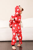 Pijama Estampado Claus Rojo Rojo Familia