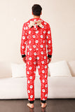 Pijama Estampado Claus Rojo Rojo Familia