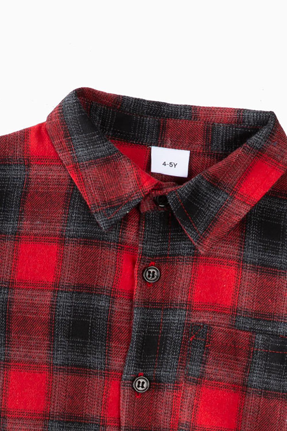 Vestidos a cuadros burdeos y camiseta de manga larga Conjuntos familiares a juego