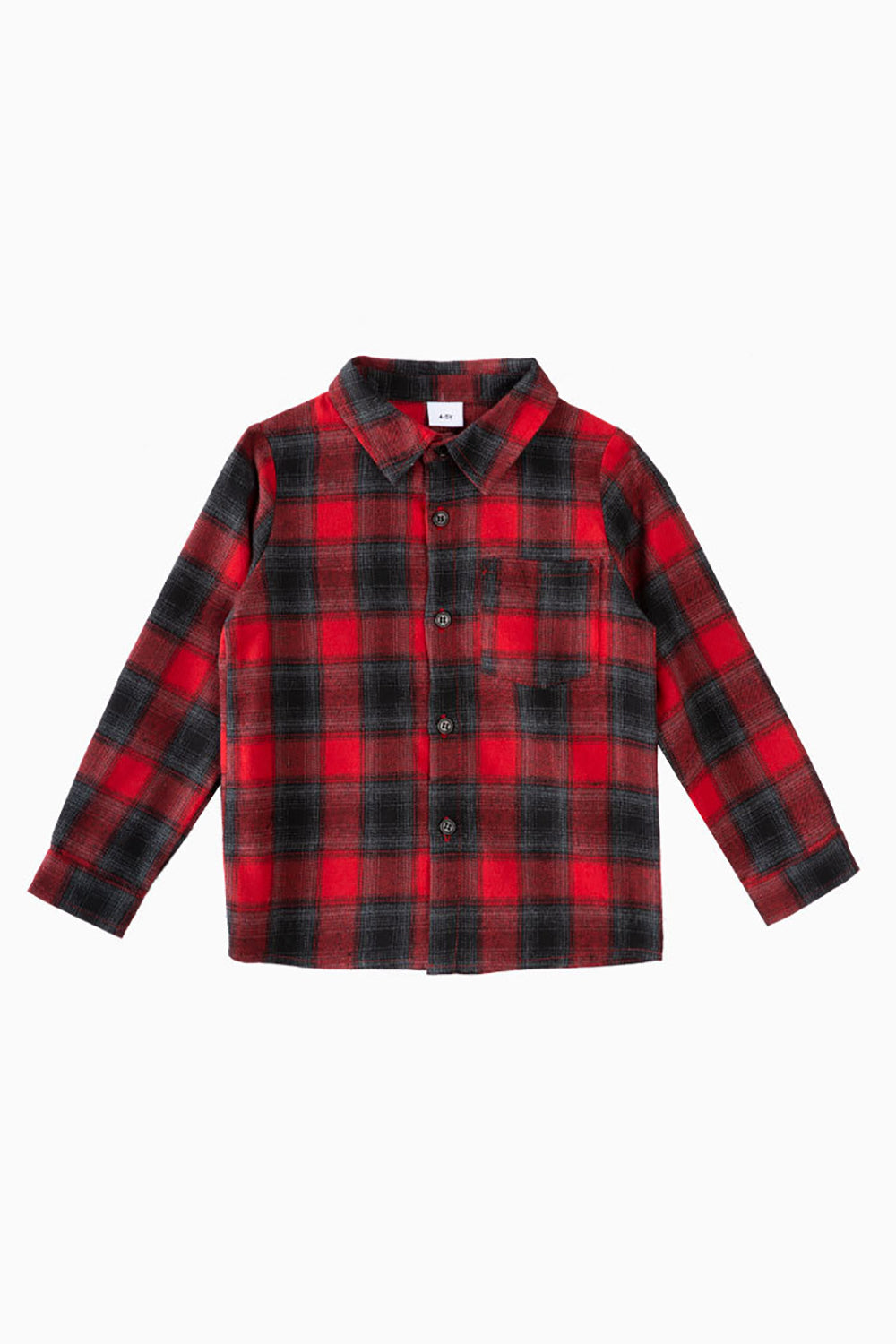 Vestidos a cuadros burdeos y camiseta de manga larga Conjuntos familiares a juego