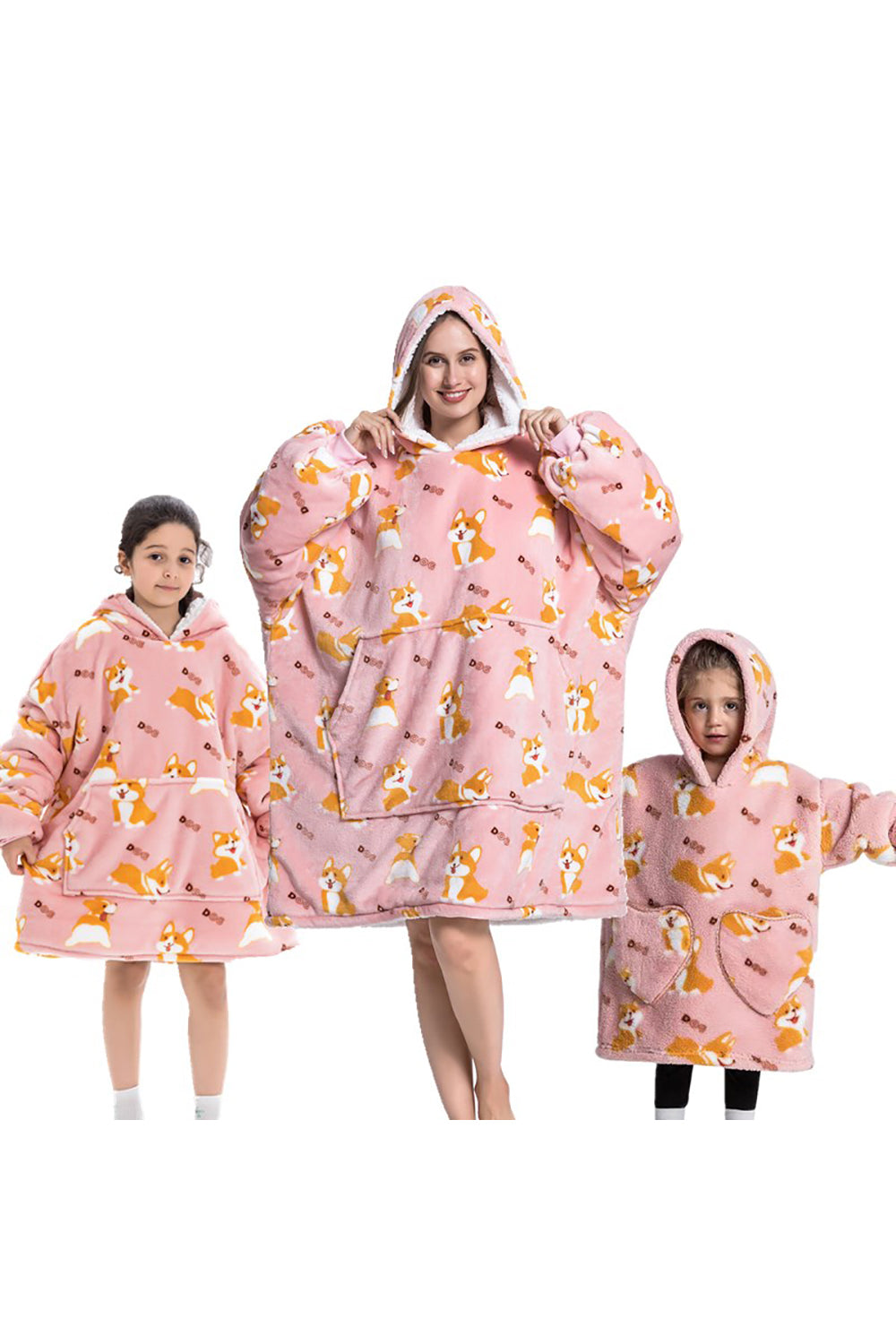 Sudadera con capucha con capucha portátil de gran tamaño de la familia de dinosaurios negros