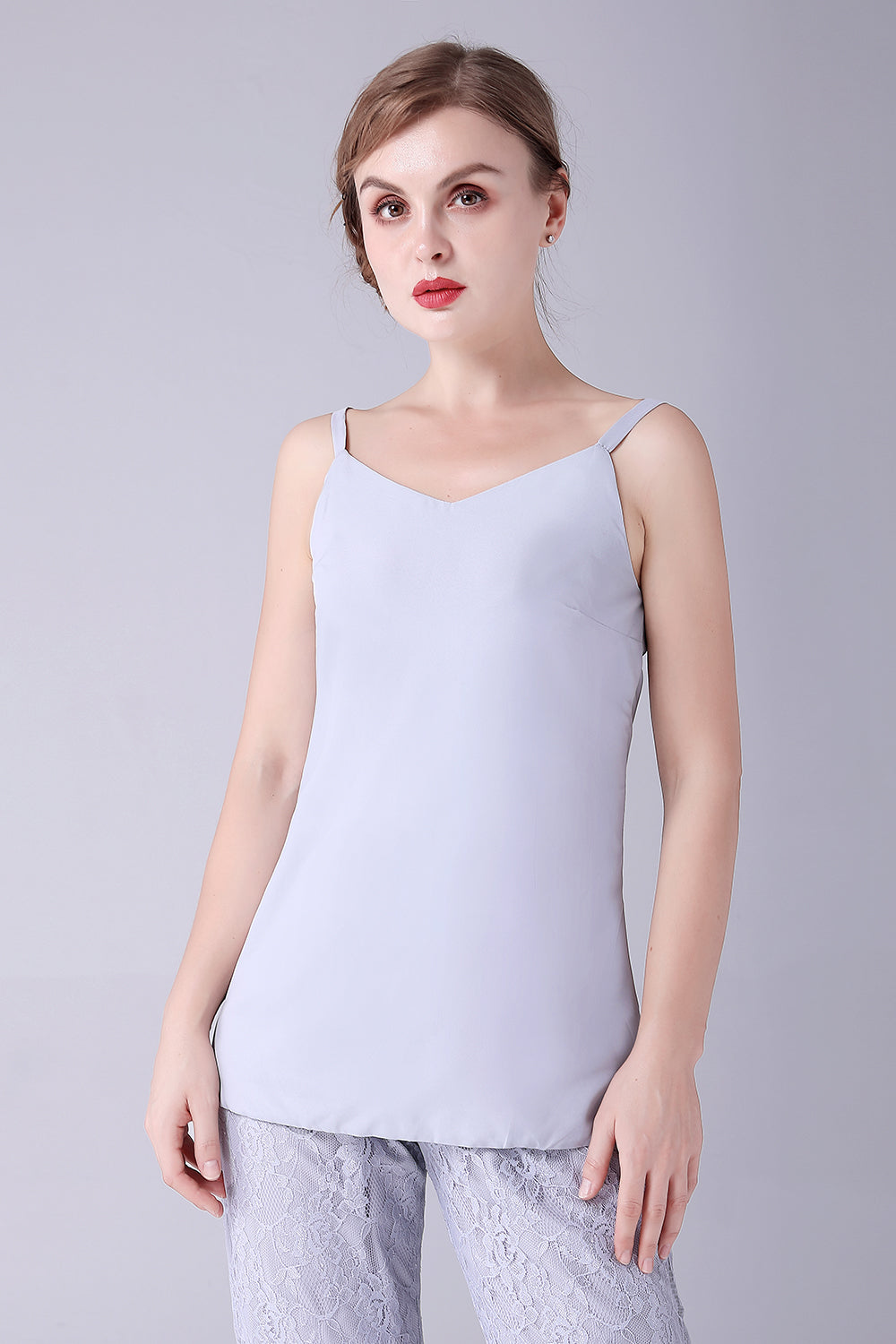 Plata 3 Piezas Mangas Largas Madre de la Novia Trajes Pantalón