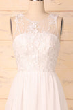 Vestido blanco apliques