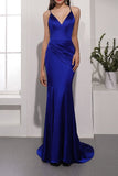 Vestido de noche azul real